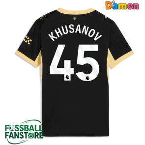 Manchester City Abdukodir Khusanov #45 Replik Auswärtstrikot Damen 2026-27 Kurzarm
